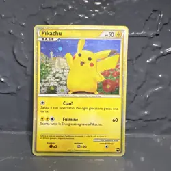 Pokemon PIKACHU 2010 World Collection Italian Promo Holo Card PW - Image 1
