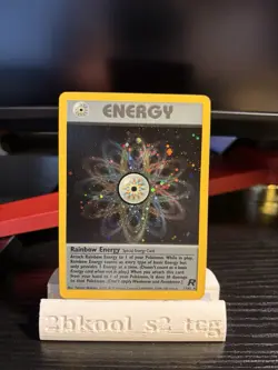 Rainbow Energy Team Rocket Holo Rare 17/82 Pokemon Card - Image 1