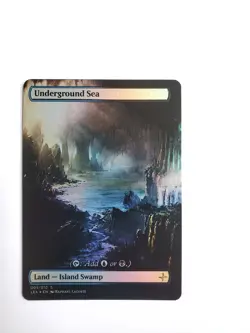 Underground Sea FOIL Original Dual Land Proxy Card Custom Fantasy Art Design - Image 2