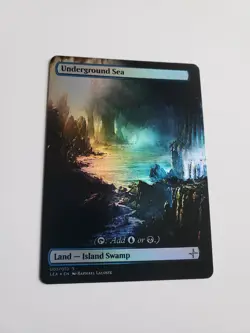 Underground Sea FOIL Original Dual Land Proxy Card Custom Fantasy Art Design - Image 3