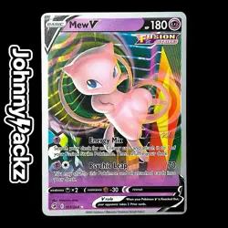 Pokemon TCG - Mew V 113/264 Ultra Rare Card - Sword & Shield Fusion Strike (NM) - Image 1