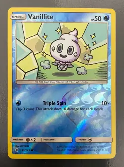 Vanillite 33/145 Reverse Holo Guardians Rising | LP | Pokemon Trading Card TCG - Image 1
