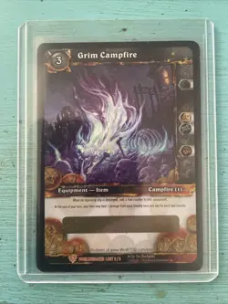 WOW TCG Loot Card Unscratched World of Warcraft Grim Campfire - Image 1