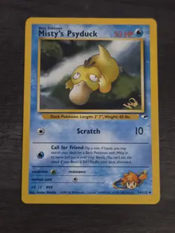 Misty's Psyduck W Stamp 54/132 Wotc Promo Pokemon Card - Image 1