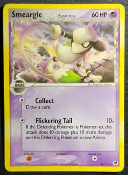 Smeargle 39/101-2006 Dragon Frontiers Uncommon Pokemon Card LP - Image 1