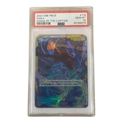 One Piece Card Sanji SEC OP06-119 Wings of the Captain PSA 10 - Image 1