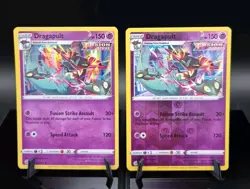 Pokemon Card Dragapult Holo Rare & Reverse Holo Fusion Strike 130/264 - Image 1