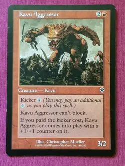 Magic The Gathering INVASION KAVU AGGRESSOR red card MTG - Image 1