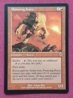 Magic The Gathering INVASION POUNCING KAVU red card MTG - Image 1