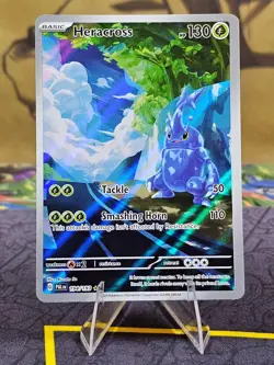 Heracross 194/193 Pokemon Paldea Evolved Illustration Rare Holo Card LP - Image 1
