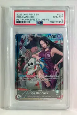 Boa Hancock PSA Magazine Promo One Piece TCG Card GEM MINT PSA 10 - Image 1