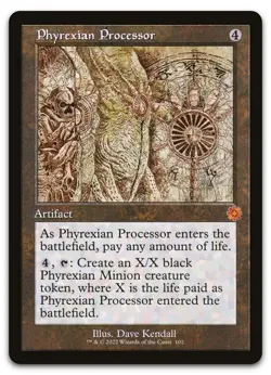 Phyrexian Processor (Schematic) #102 (NM) Brothers' War BRR Magic MTG - Image 1