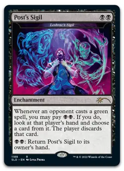 Post's Sigil - Leshrac's Sigil (Post Malone) #1188 NM Secret Lair Drop Magic MTG - Image 1