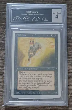 1994 Magic The Gathering Nightmare Revised Edition PCG 4 VG 🚒🔥🔥 - Image 1