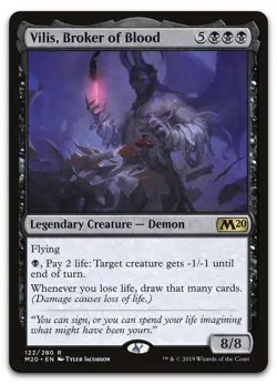 Vilis, Broker of Blood #122 (LP) Core Set 2020 M20 Magic MTG - Image 1