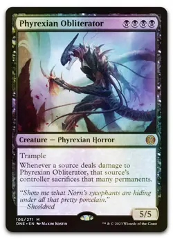 Phyrexian Obliterator #105 (Foil) (NM) Phyrexia All Will Be One ONE Magic MTG - Image 1