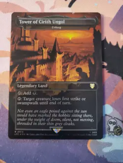 Urborg "Tower of Cirith Ungol" - Silver Foil Extended Art LTC MTG - Image 1