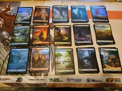 64x FINAL FANTASY Full Art lands (32 FOIL) 4x Each Variant (2 FOIL, 2 Reg)MTG NM - Image 1