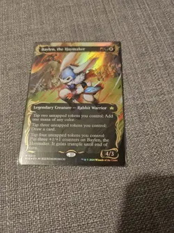 Baylen the Haymaker Raised Foil Borderless Bloomburrow Foil Edition - Image 1