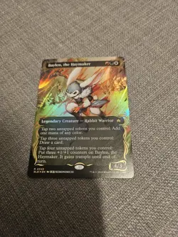 Baylen the Haymaker Raised Foil Borderless Bloomburrow Foil Edition - Image 2