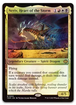 Neriv, Heart of the Storm #210 (Foil) (NM) Tarkir Dragonstorm TDM Magic MTG - Image 1