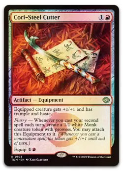 Cori-Steel Cutter #103 (Foil) (NM) Tarkir Dragonstorm TDM Magic MTG - Image 1