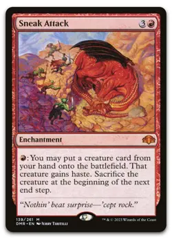 Sneak Attack #139 (NM) Dominaria Remastered DMR Magic MTG - Image 1