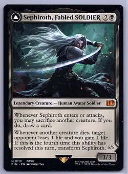 Sephiroth, Fabled SOLDIER - MTG FINAL FANTASY #115 - Magic the Gathering Regular - Image 1
