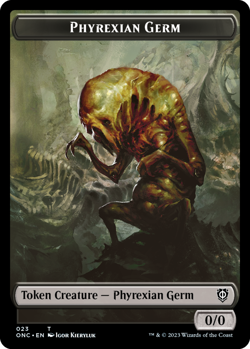 Phyrexian Germ Token - Commander: Phyrexia: All Will Be One # MTG Magic The Gath - Image 1
