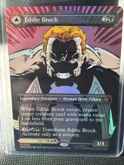 Venom Eddie Brock- Borderless FOIL - Marvel's Spider-Man (0233) MTG - SSP NP - Image 2