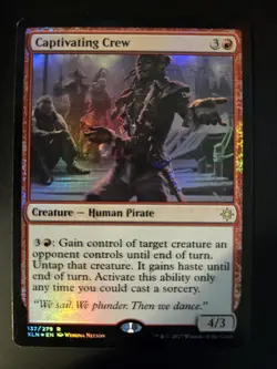 Captivating Crew NM FOIL Ixalan MTG FREE SHIPPING - Image 1