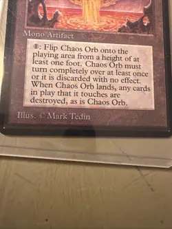 Magic The Gathering - Chaos Orb Limited Edition Beta Rare - Image 4