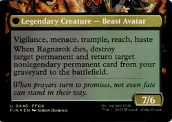 MTG Fang, Fearless l'Cie (Extended Art) Foil NM FINAL FANTASY Magic 446 - Image 2