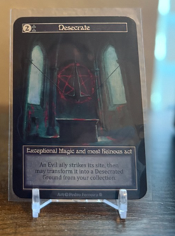 Sorcery Contested Realms - Gothic - Desecrate Foil NM - Image 1