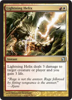 1x Lightning Helix - Foil Light Play, English Modern Masters MTG Magic - Image 1