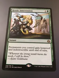 MTG Aether Revolt #109 Heroic Intervention NM - Image 1