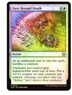 Duty Beyond Death - Foil Tarkir: Dragonstorm MTG - Image 1