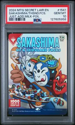 2024 MTG SECRET LAIR DROP #1541 SAKASHIMA OF A THOUSAND FACES PSA 10 - Image 1