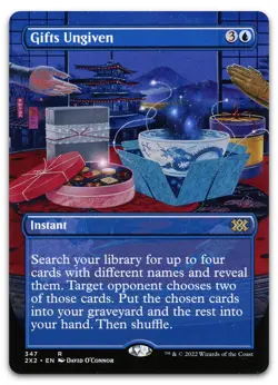 Gifts Ungiven (Borderless) #347 (NM) Double Masters 2022 2X2 Magic MTG - Image 1