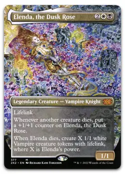 Elenda, the Dusk Rose (Borderless) #377 (NM) Double Masters 2022 2X2 Magic MTG - Image 1
