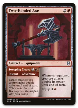 Two-Handed Axe #203 (NM) Baldur's Gate CLB Magic MTG - Image 1