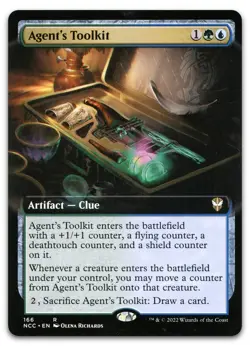 Agent's Toolkit (Extended Art) #166 (NM) Streets New Capenna NCC Magic MTG - Image 1