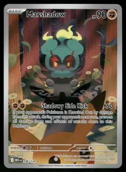 2025 Near Mint Pokemon Marshadow 146/132 IR Mega Evolution Illustration Rare - Image 1