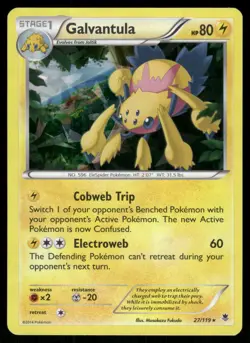 2014 Light Play Pokemon Galvantula Cracked Ice 27/119 Phantom Forces - Image 1