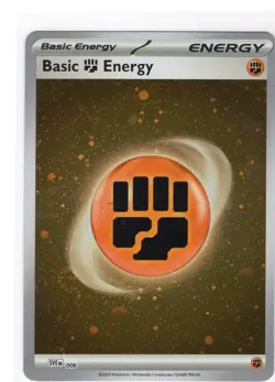 Basic Fighting Energy SVE EN 006 Pokemon Scarlet & Violet 151 Cosmic Holo NM - Image 1
