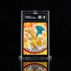 Charizard #06 1999 POKEMON TOPPS (BLUE) TV Animation Series TAG 8 Near Mint - Image 1