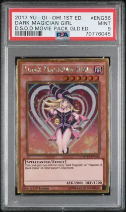 Dark Magician Girl MVP1-ENG56 The Yu-Gi-Oh! The Dark Side of Dimensions PSA 9 - Image 1