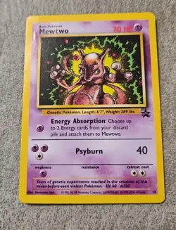 Mewtwo Black Star Promo 14 1999 Pokemon Card - Image 1