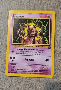 Mewtwo Black Star Promo 14 1999 Pokemon Card - Image 2