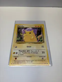 2000 Pikachu Pokemon JUMBO Card Top Deck Magazine Promo #58/102 PSA 7 2000 - Image 2